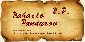 Mahailo Pandurov vizit kartica